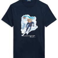 Camiseta Masculina Manga Curta Seasonal Bear - Azul