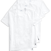 Kit 3 Camisetas Masculinas Com Logo Bordado - Branco