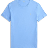 Camiseta Masculina Manga Curta Classic Logo Bordado Fit Relaxed - Azul
