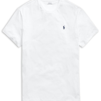 Camiseta Masculina Manga Curta Classic Logo Bordado - Branco