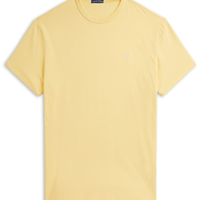 Camiseta Masculina Manga Curta Classic Logo Bordado - Amarelo