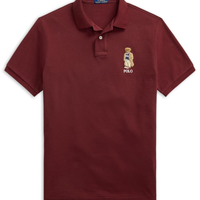 Polo Masculina Manga Curta Seasonal Bear - Vermelho