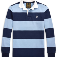 Polo Masculina Manga Longa Authentic Rugby - Azul