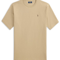 Camiseta Masculina Manga Curta Classic Logo Bordado - Bege