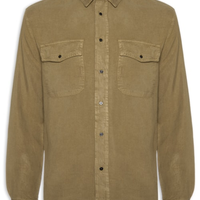 Camisa Masculina Used Utility - Marrom
