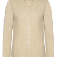 Camisa Masculina Formentera Puro Linho - Bege