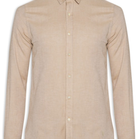 Camisa Masculina Oxford Lisa - Laranja