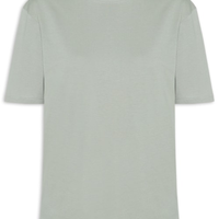 Camiseta Feminina Oversized Manga Curta - Cinza