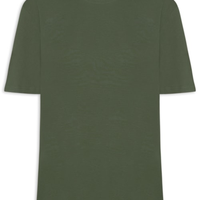 Camiseta Feminina Oversized Manga Curta - Verde