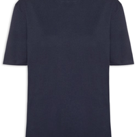 Camiseta Feminina Oversized Manga Curta - Azul