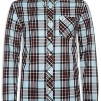 Camisa Masculina Regular Fit Classic Tartan Em Algodão - Azul
