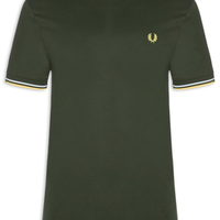 Camiseta Masculina Twin Tipped Regular Fit Em Algodão - Verde