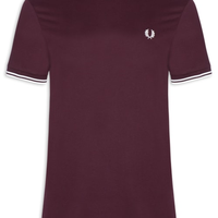 Camiseta Masculina Twin Tipped Regular Fit Em Algodão - Vermelho