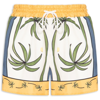 Short Feminino Gráfico Tropical - Amarelo