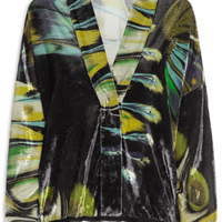 Camisa Feminina Veludo Butterfly Tex - Preto