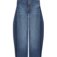 Calça Feminina Barrel - Azul