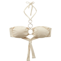 Parte De Cima De Biquíni Tomara Que Caia Wild Jungle - Off-White