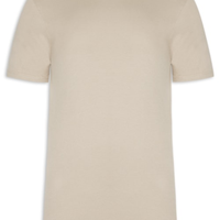 Camiseta Masculina Piquê De Algodão Com Elastano - Bege