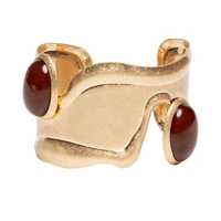 Maxi Bracelete Feminino Com Pedraria - Dourado