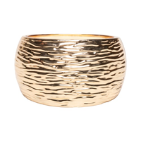 Maxi Bracelete Feminino Texturizado - Dourado