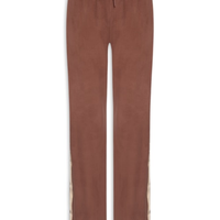 Calça Feminina Reta Peluciada - Marrom