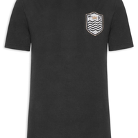 Camiseta Masculina Soft Used Brasão Destroyed - Preto