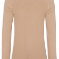 Suéter Tricot Masculino Corpo Tranças Mg Lisa - Bege