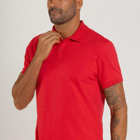Camisa Polo Masculina Piquet Vermelho