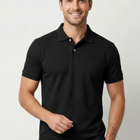 Camisa Polo Masculina Piquet Azul