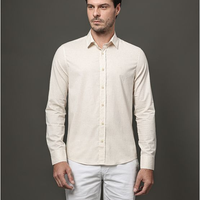 Camisa Masculina Cotton Linen Calvin Klein Jeans - Off White Camisa Masculina Cotton Linen Calvin Klein Jeans Off White p