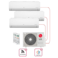 Ar condicionado Multi Split Inverter 3 ambientes (Hiwall 2X 9.000BTUS, 1X12.000BTUS) Quente/Frio WiFi integrado - E3Q2111.OBS