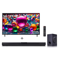 Combo Smart TV LG UHD AI 4K UA85 de 55 polegadas 2025 + Soundbar LG SQC1 160W RMS, Bluetooth, 2.1 Canais - 55UA8550.SQC1
