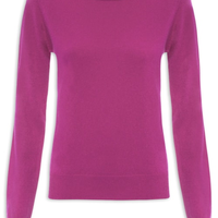Suéter Feminino Puro Cashmere - Rosa