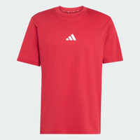Camiseta Essentials de Malha Simples com Logotipo Pequeno Homem adidas