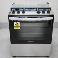 Fogão Brastemp 5 Bocas Cor Inox Com Turbo Chama - Bfs5gdrrs2_Wotimo_Ce6615367 220V