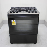 Fogão Brastemp 5 Bocas Preto Com Mesa De Vidro, Função Air Fryer E Turbo Chama - Bfs5laers3_Wbom_Cf6668698 220V