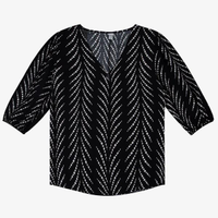 Blusa Manga Curta - Preto