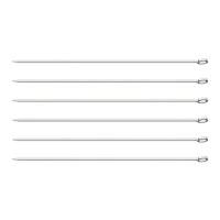 Conjunto De Espetinhos Tramontina 30cm 6 Peças Em Aço Inox