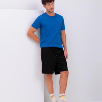 Bermuda Masculina Em Sarja - Preto
