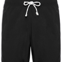 Short Masculino Beachwear Liso - Preto