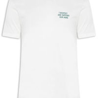 Camiseta Masculina Malha Estampa Support Agro - Off White