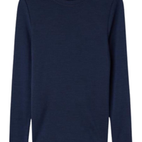 Blusa De Manga Comprida Wool & Cotton - Azul