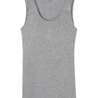 Blusa De Alças Largas Em Modal Cashmere Ultralight - Cinza