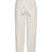 Calça Feminina Bordado Caminhos - Bege