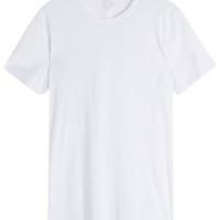 Camiseta De Manga Curta Gola De Algodão Supima Extrafino - Branco