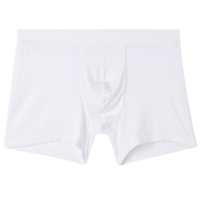 Cueca Boxer Em Modal e Seda - Branco