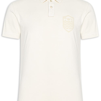 Polo Masculina Stone Manga Curta Colors - Bege