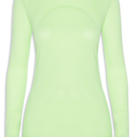 Camiseta Feminina Manga Longa Lisa - Verde