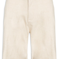 Bermuda Masculina Alfaiataria Basic Linen - Bege
