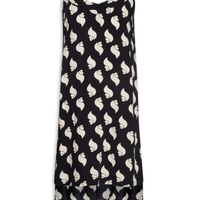 Blusa Feminina Túnica Crepe Litorânea - Preto